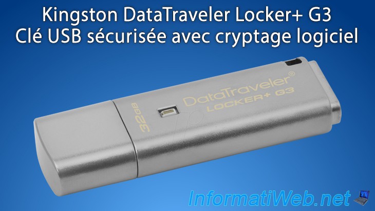 Kingston DataTraveler Locker+ G3 - Clé USB sécurisée avec cryptage