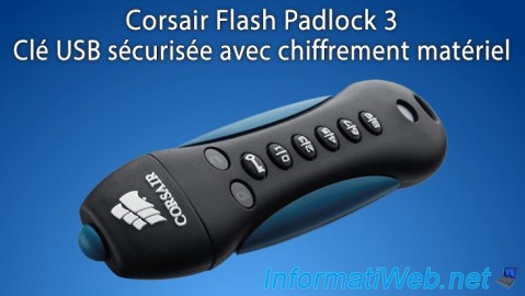 Corsair Flash Padlock 3 - Clé USB avec chiffrement matériel